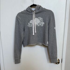 Roots Gray Women's Cropped Hoodie